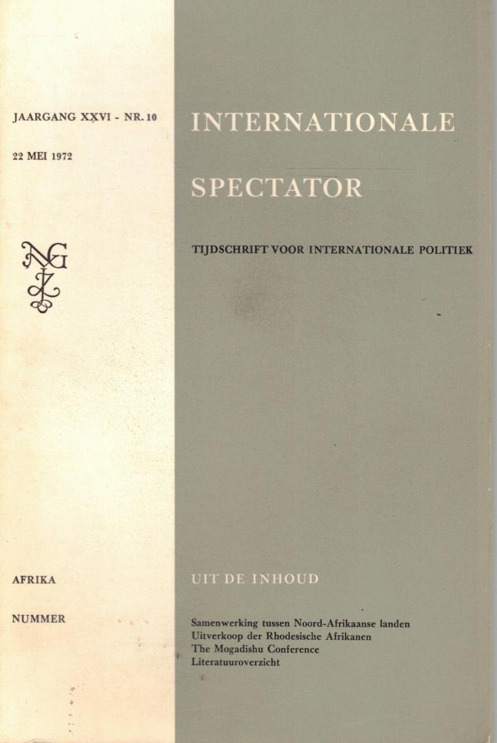  - Internationale Spectator jaargang XXVI - nr. 10 (22 mei 1972)
