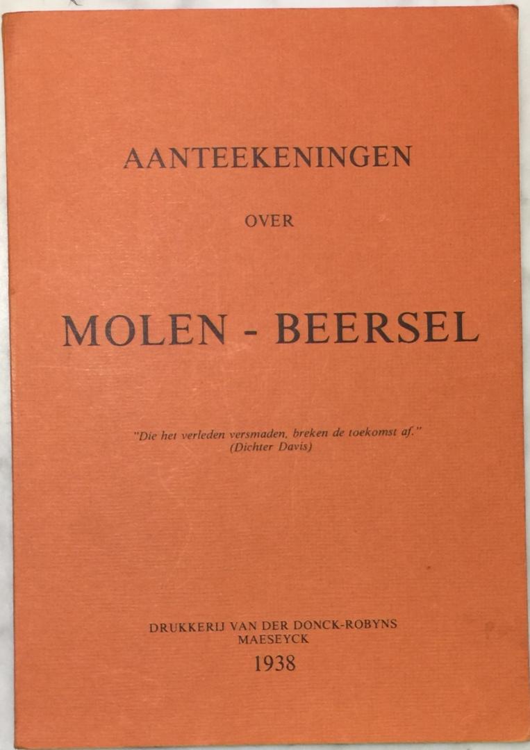 Janssen, Henri - Aanteekeningen over Molen-Beersel