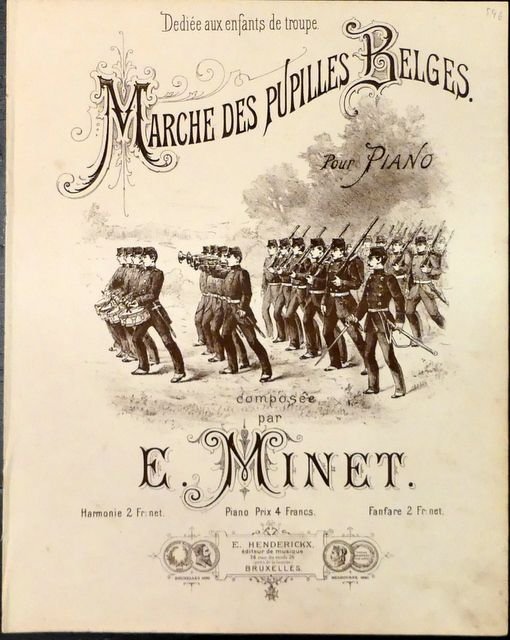 Minet, Eugène: - Marche des pupilles Belges pour piano