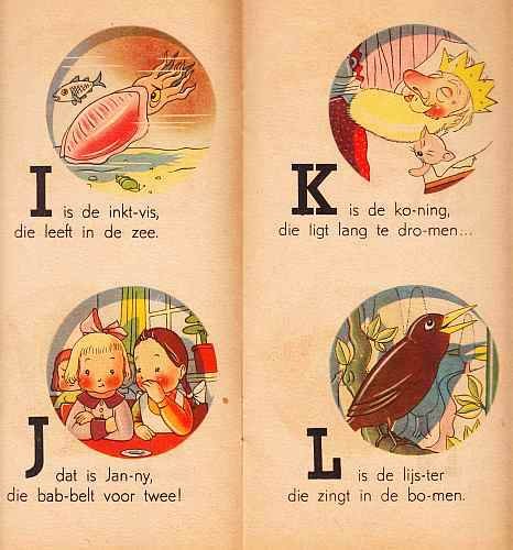 (ABC-boek). VANDÉ, Dick - Het vrolijk ABC gerijmd en getekend.