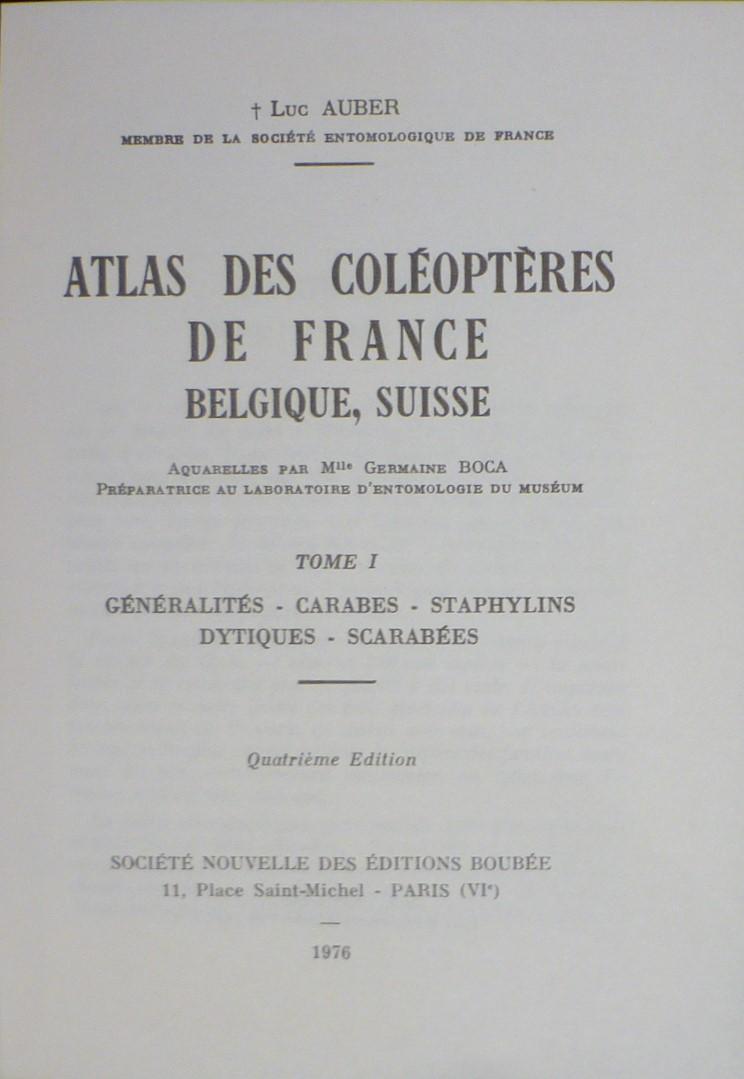 Auber, Luc - Atlas des coléoptères de France, Belgique et Suisse (2delen)