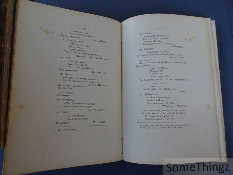 de Cock, A. [Alfons] en Teirlinck, Is. [Isidoor] / Teirlinck, Herman (ills.) - Kinderspel & kinderlust in Zuid-Nederland. [Compleet in 8 delen.]
