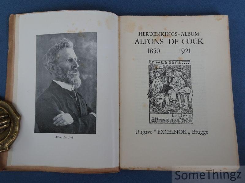 de Cock, Alfons. - Herdenkings-album Alfons de Cock, 1850-1921.