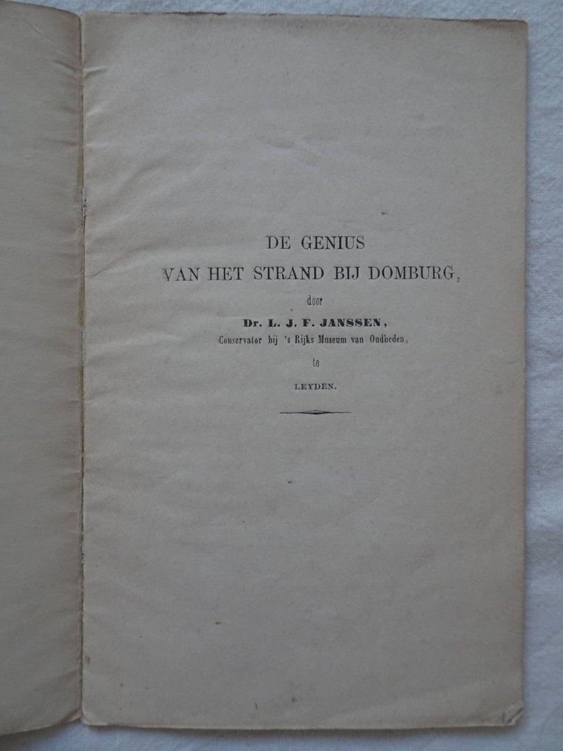 Janssen, L.J.F.. - De genius van het strand bij Domburg.