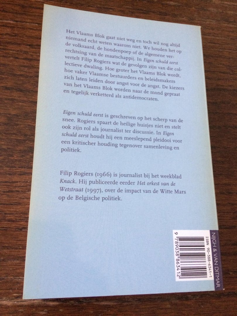 Rogiers, F. - Eigen schuld eerst