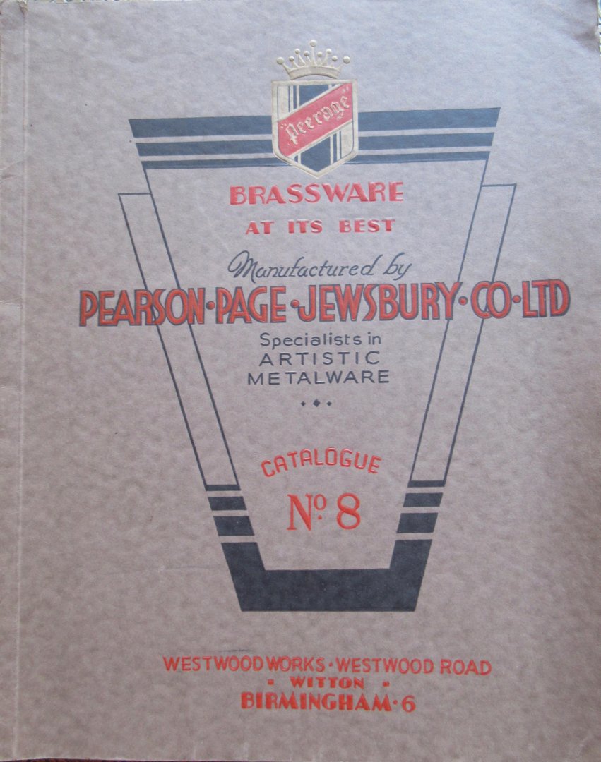 Pearson Page Jewsbury - Peerage Brassware at its best
