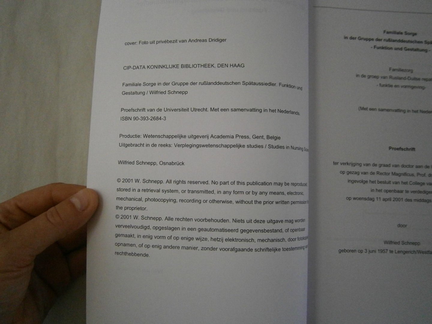 Schnepp, Wilfred - Familiale Sorge, in der Gruppe der russlanddeutschen Spätaussiedler