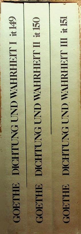 Goethe, J.W. von - Dichtung und Wahrheit 1-3