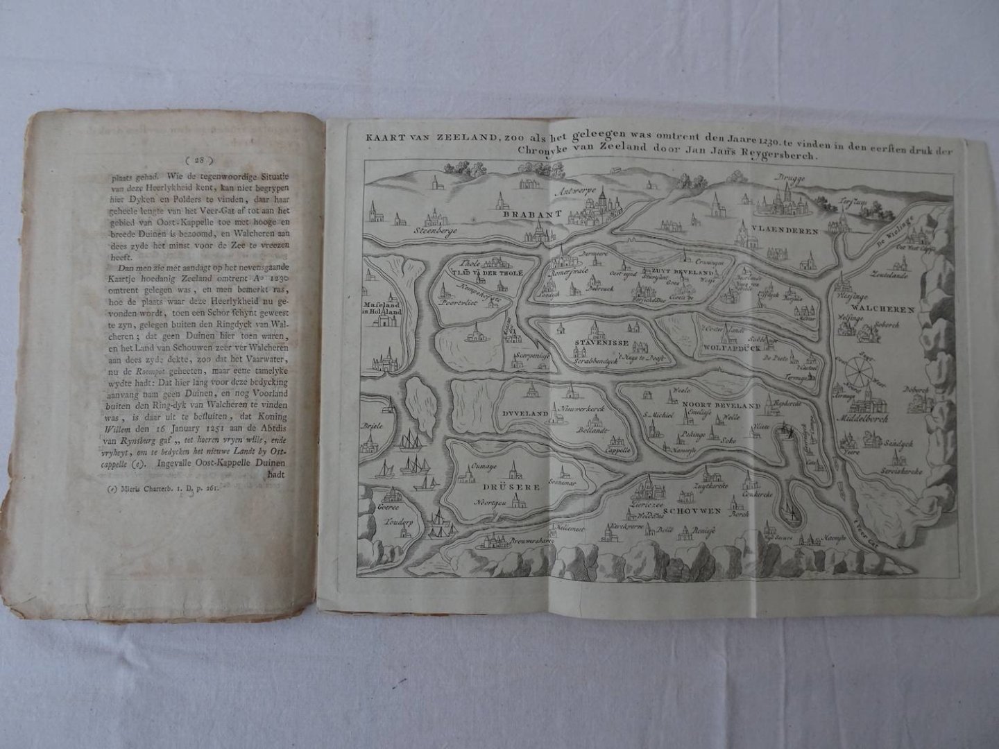Ermerins, Jacobus - Eenige Zeeuwsche Oudheden, uit Echte Stukken opgehelderd en in het licht gebragt. Tweede stukje. Het dorp en Heerlykheid van den Vrouwen-Polder in Walcheren.