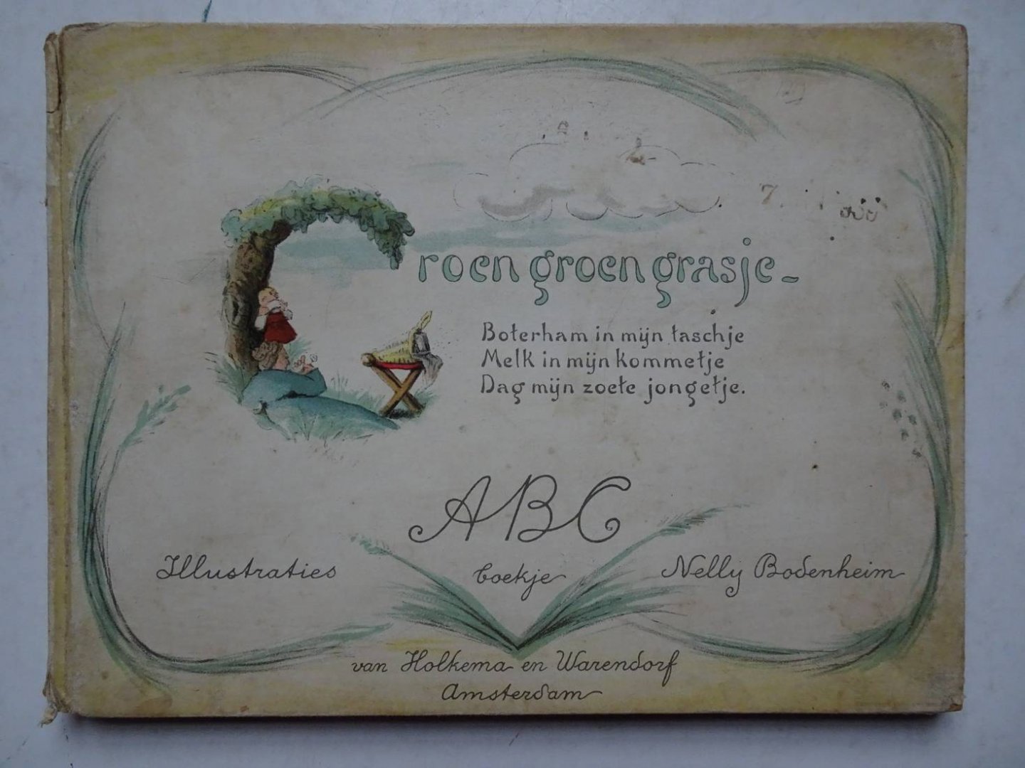Bodenheim, Nelly. - Groen groen grasje. A.B.C.- boekje.
