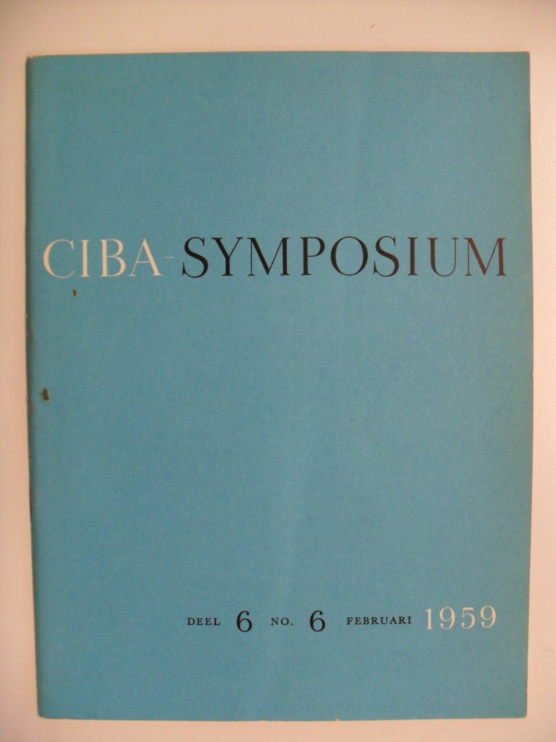 Wettstein Dr.Albert en Redactie - CIBA-Symposium deel 6-6-1959