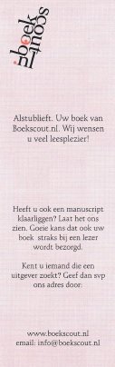  - boekenlegger: Alstublieft. Uw boek van Boekscout.nl