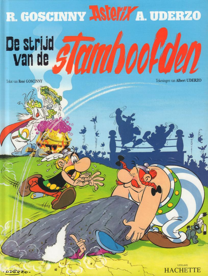 Goscinny / Uderzo - Asterix, De Strijd van de Stamhoofden, hardcover, gave staat (nieuwstaat)