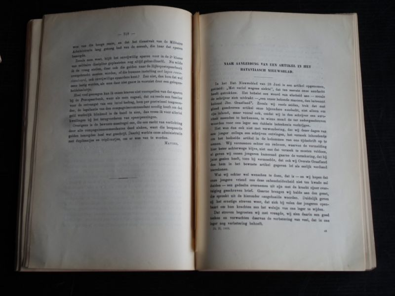 Tückermann, C.F.H., Onder redactie van - Indisch Militair Tijdschrift, maandelijkse uitgave van de Indische Krijgskundige Vereeniging