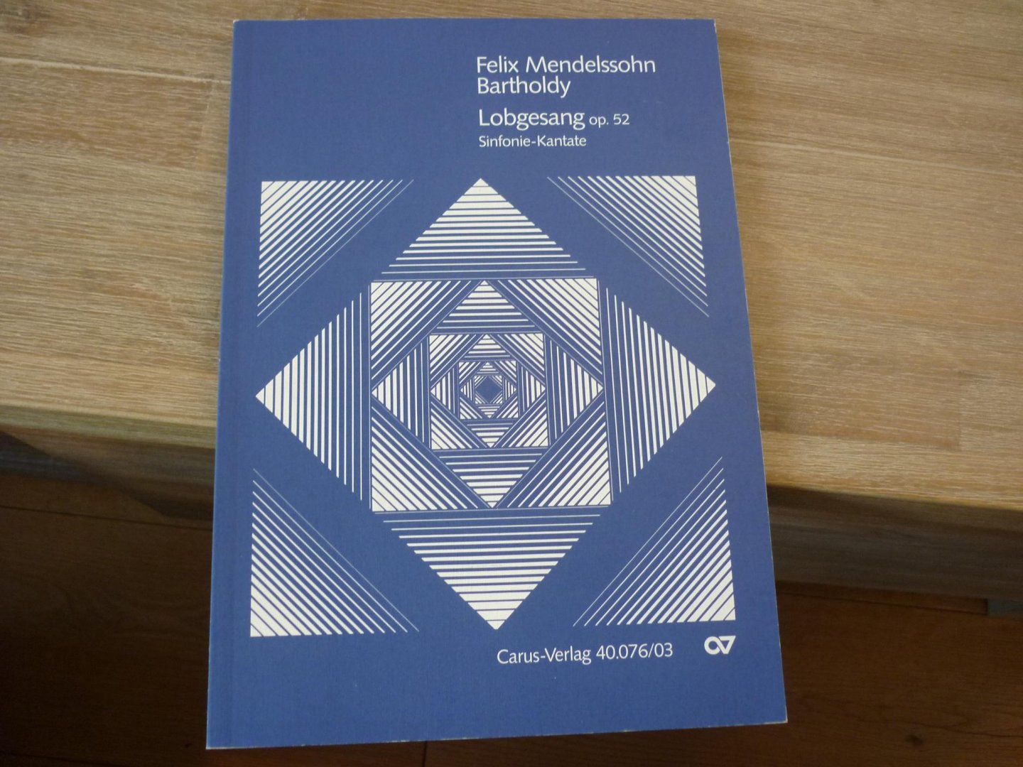 Mendelssohn-Bartholdy, Felix; (1809-1847) - Lobgesang Eine Symphonie-Kantate nach Worten der Heiligen Schrift; op.52; Klavierauszug der Kantate