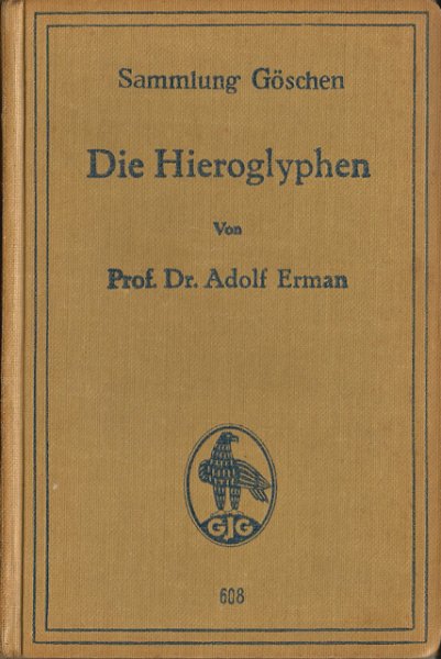 Erman, Adolf - Die Hieroglyphen [tekst DU]