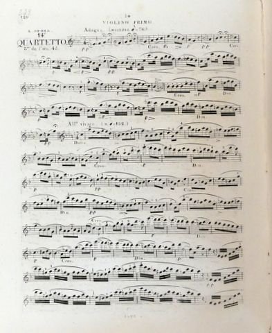 Spohr, Louis: - [14e. Quatuor pour deux violons, alto et violoncelle. 3me de l`oeuv. 45]
