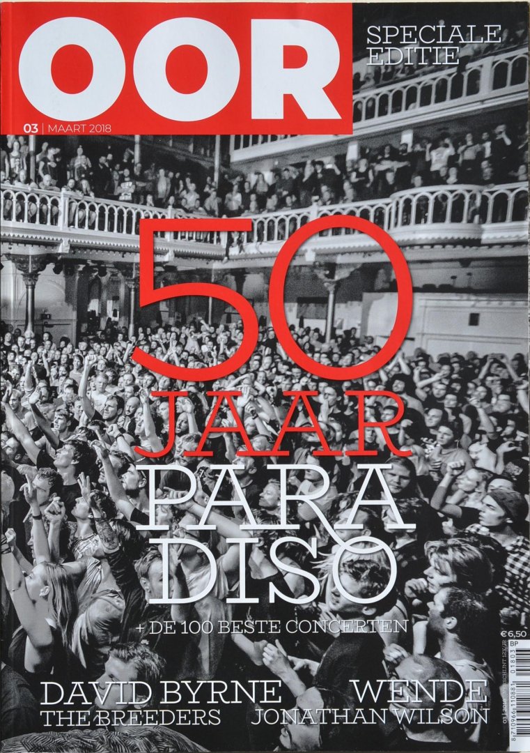 OOR - OOR 2018 - nr.03 maart - speciale editie 50 jaar Paradiso