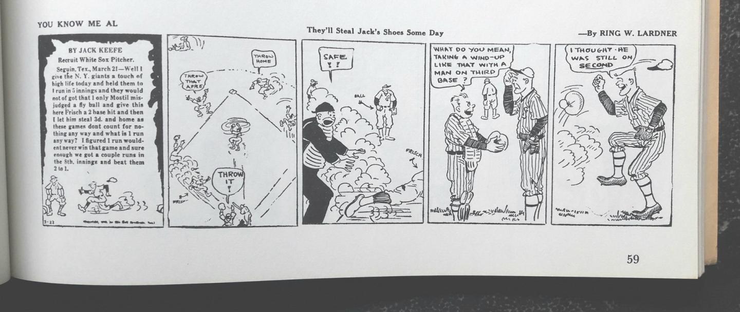 Ring Lardner - You know me Al, The comic strip adventures of Jack Keefe.