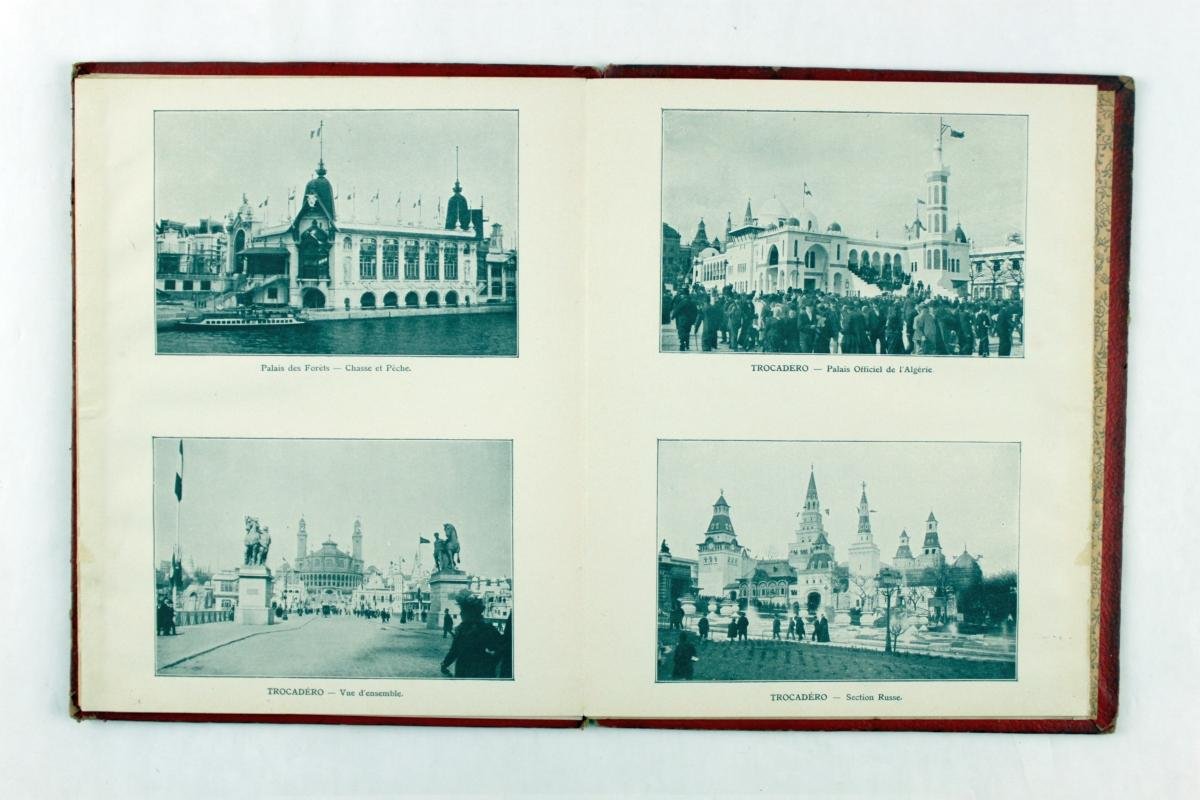 NN - Zeldzaam - Paris Exposition 1900. Leporello met 36 foto's (5 foto's)