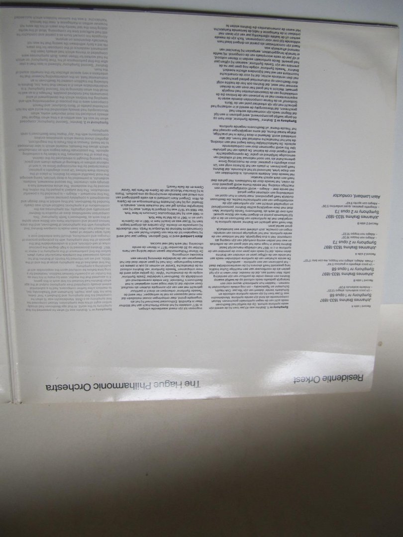 Residentie Orkest - Brahms - Symphony 1 and Symphony 2