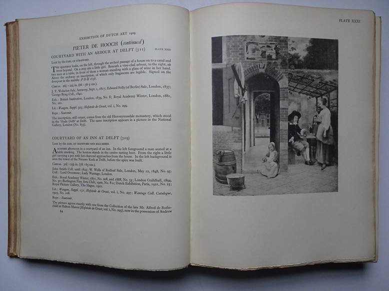  - Commemorative catalogue of the exhibition of Dutch art (1450-1900)  held in the Galleries of the Royal Academy, Burlington House London, January-March 1929.