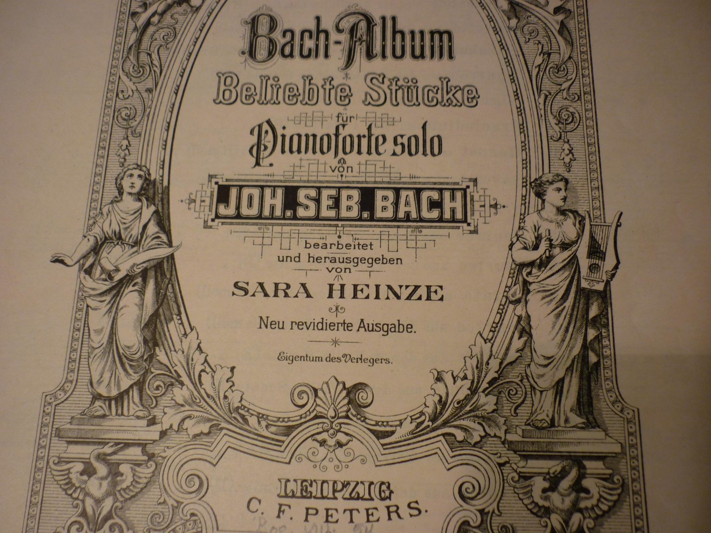 Bach; J. S. (1685-1750) - Bach-Album; Beliebte stucke fur Pianoforte solo (bearbeitet / herausgegeben von Sara Heinze)