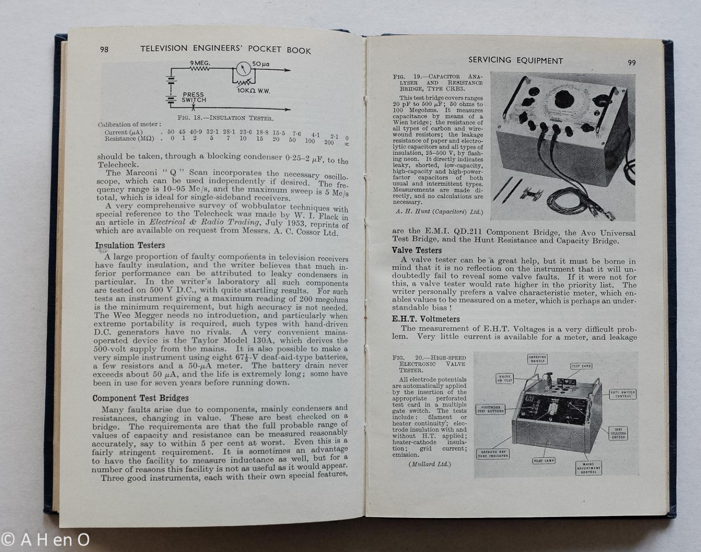 Molloy, Edward. - Television engineers' pocket book  - a compendium of useful data for television engineers, dealers and servicemen.