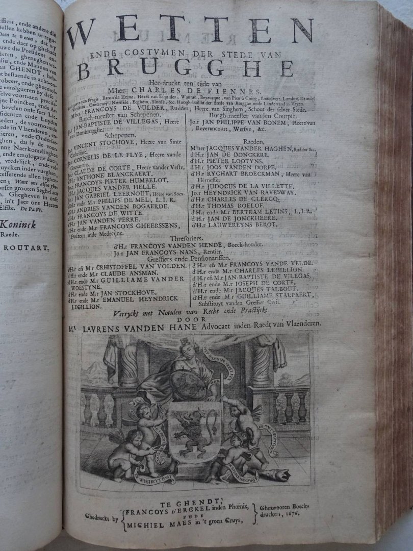 N.n.. - Costumen van het Graefschap van Vlaenderen. 2 Vols.