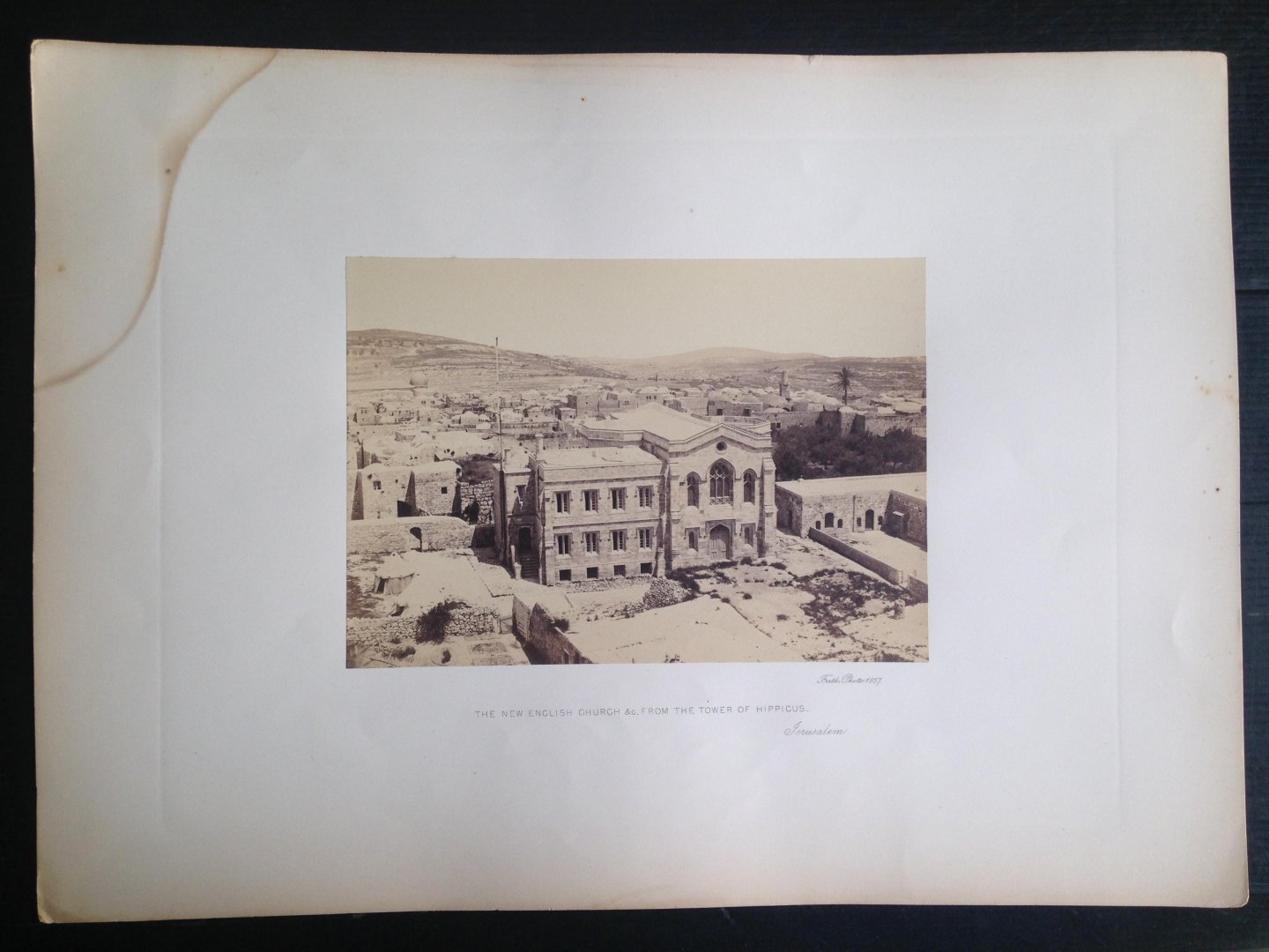 Frith, Francis - The New English Church & c from the Tower of Hippicus, Jerusalem, Series Egypt and Palestine
