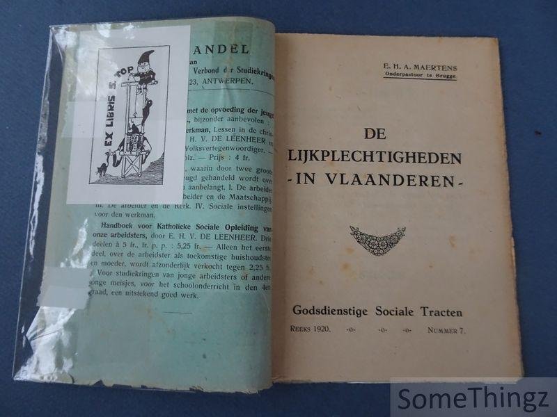 Maertens, A. - De lijkplechtigheden in Vlaanderen