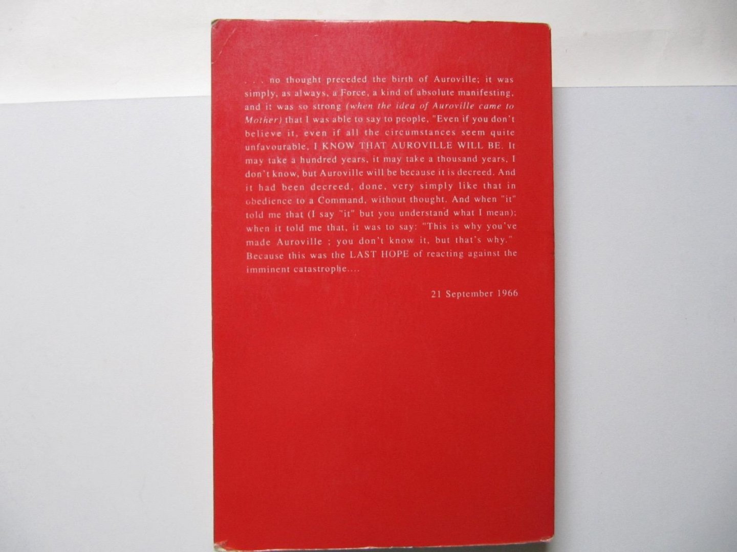 Redactie Auroville - Auroville References in Mother's Agenda