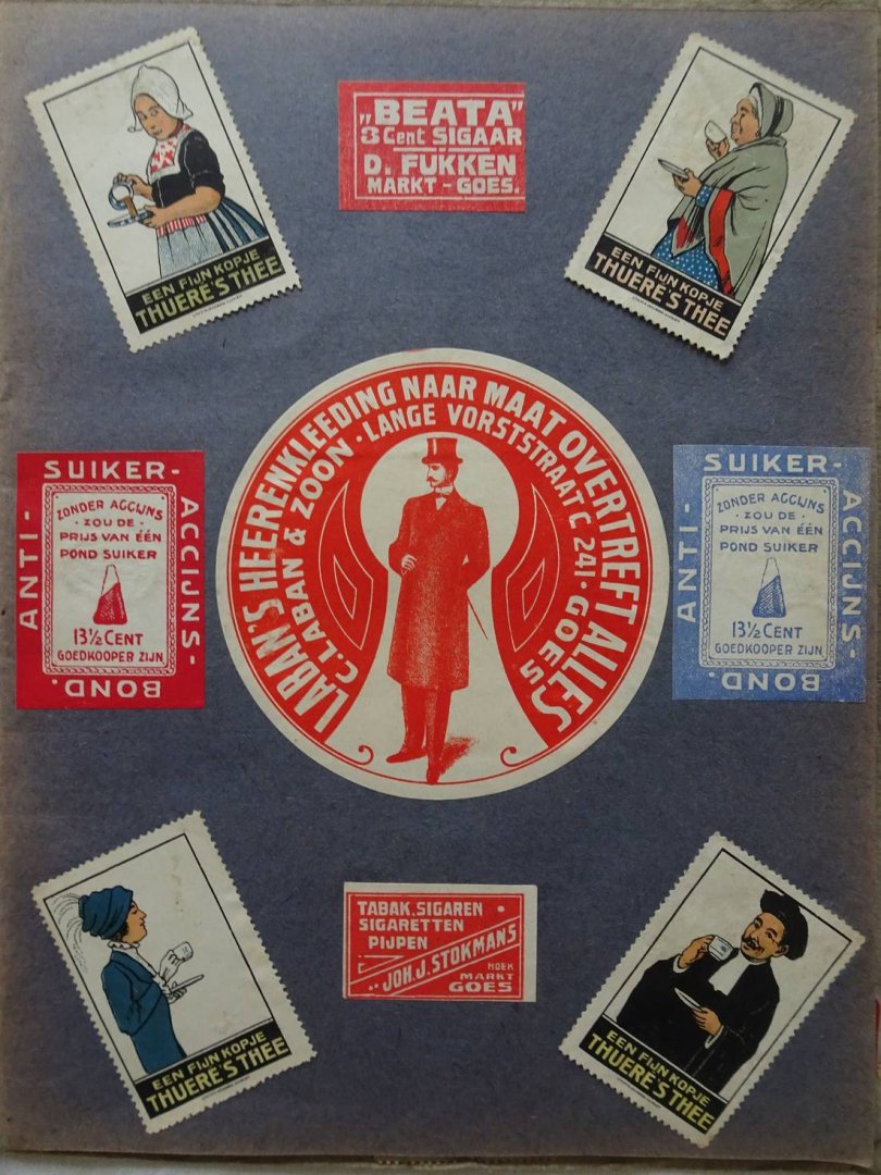 N.n.. - Sluitzegel Album. Ca. 230 sluitzegels.