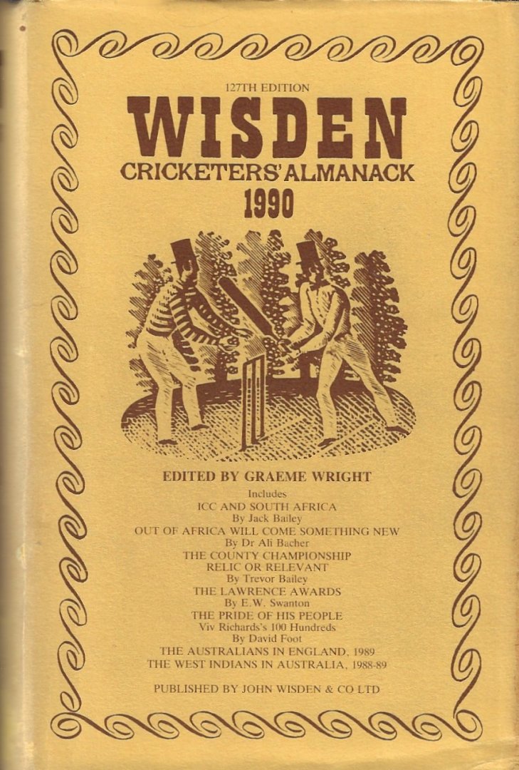 Wright, Graeme - Wisden Cricketers' Almanack 1990 -127th edition