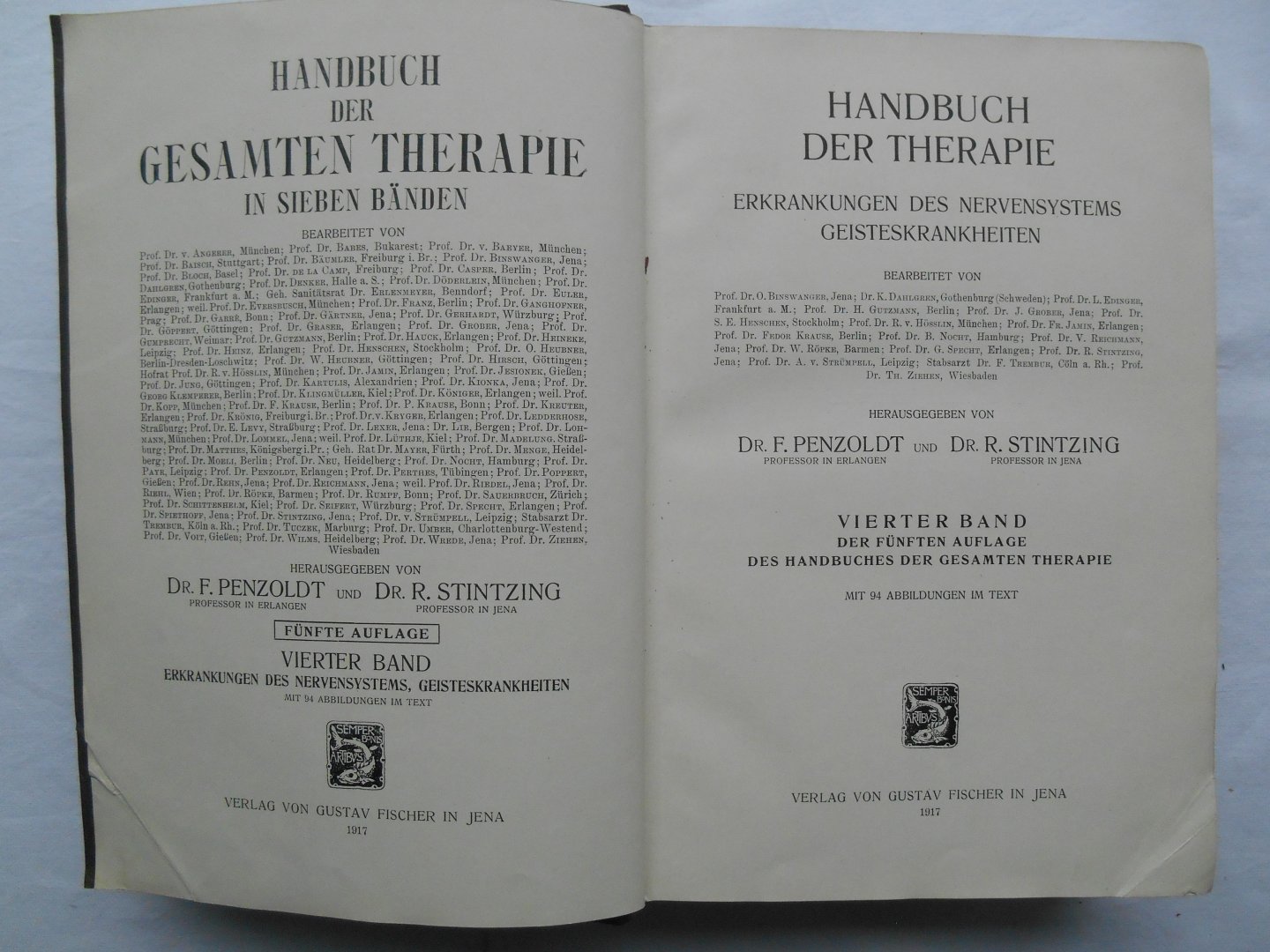 Penzoldt, F. & Stintzing, R. (Hrsg.) - Handbuch der Therapie - Band 4