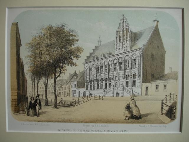 Leeuwarden. - De voormalige Canselarij of Geregtshof van Friesland.