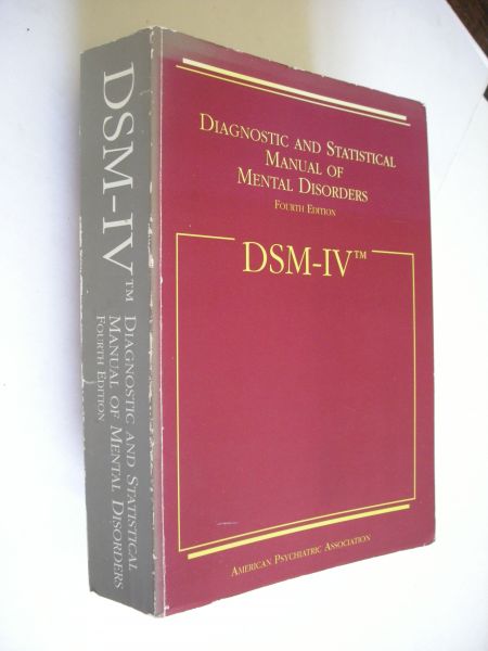 First, Michael B., Editor - Diagnostic and Statistical Manual of Mental Disorders DSM-IV TM FOURTH  edition