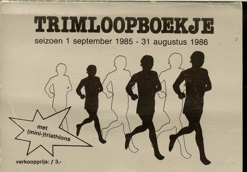 Lakeman Guus & Theo Hoogendoorn - Trim loopboekje, seizoen 1 September 1985 - 31 augustus 1986 Tarvo-eters Kilometervreters
