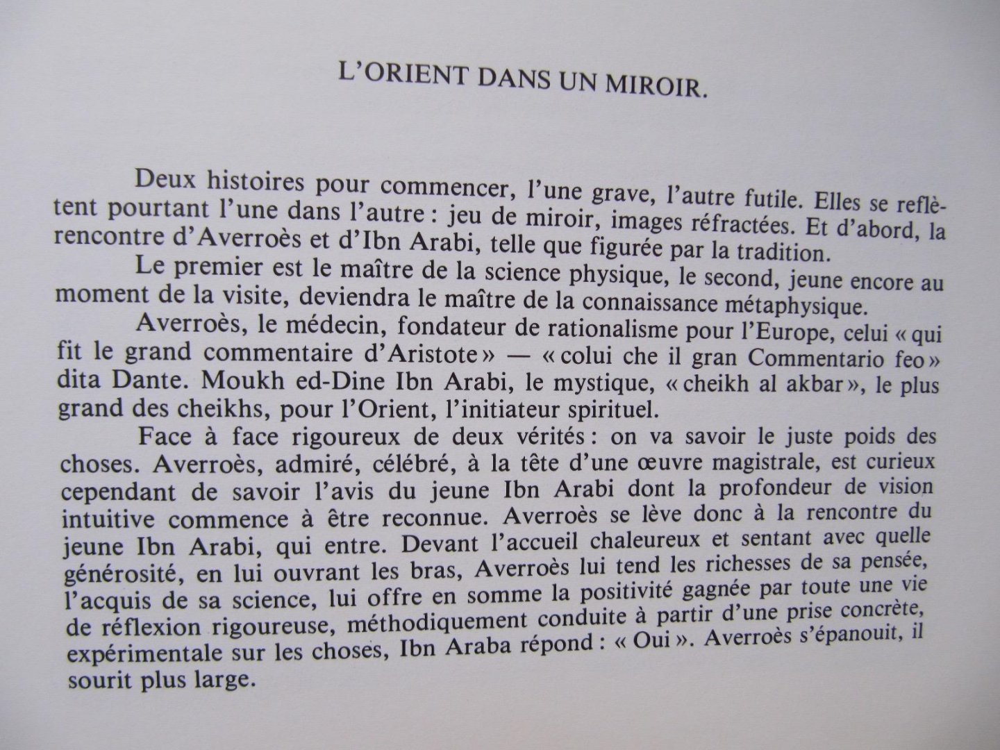 Roland et Sabrina Michaud - L'Orient dans un Miroir