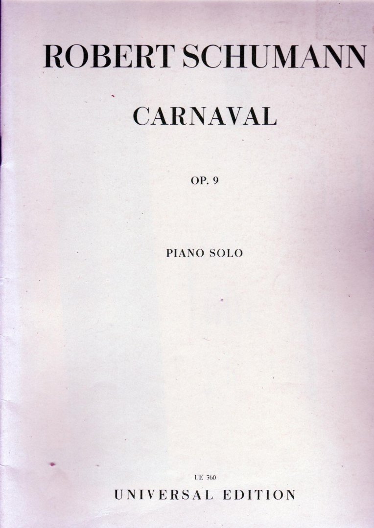 Schumann, Robbert - Carnaval opus 9 Piano solo