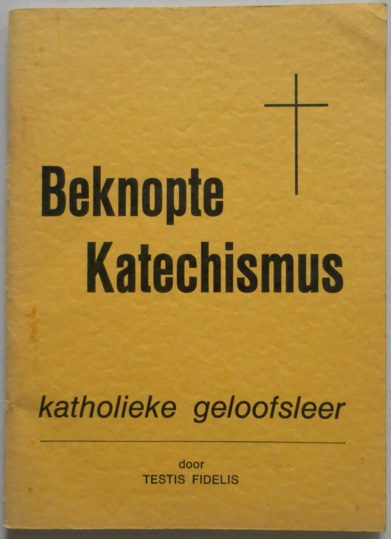 Fidelis Testis - Beknopte Katechismus Katholieke geloofsleer