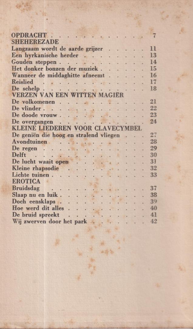 Vries (Veenwouden, 26 april 1907 – Amsterdam, 21 januari 2005), Theunis Uilke (Theun) de - Verzen - Inhoud en voorpagina: Zie scan