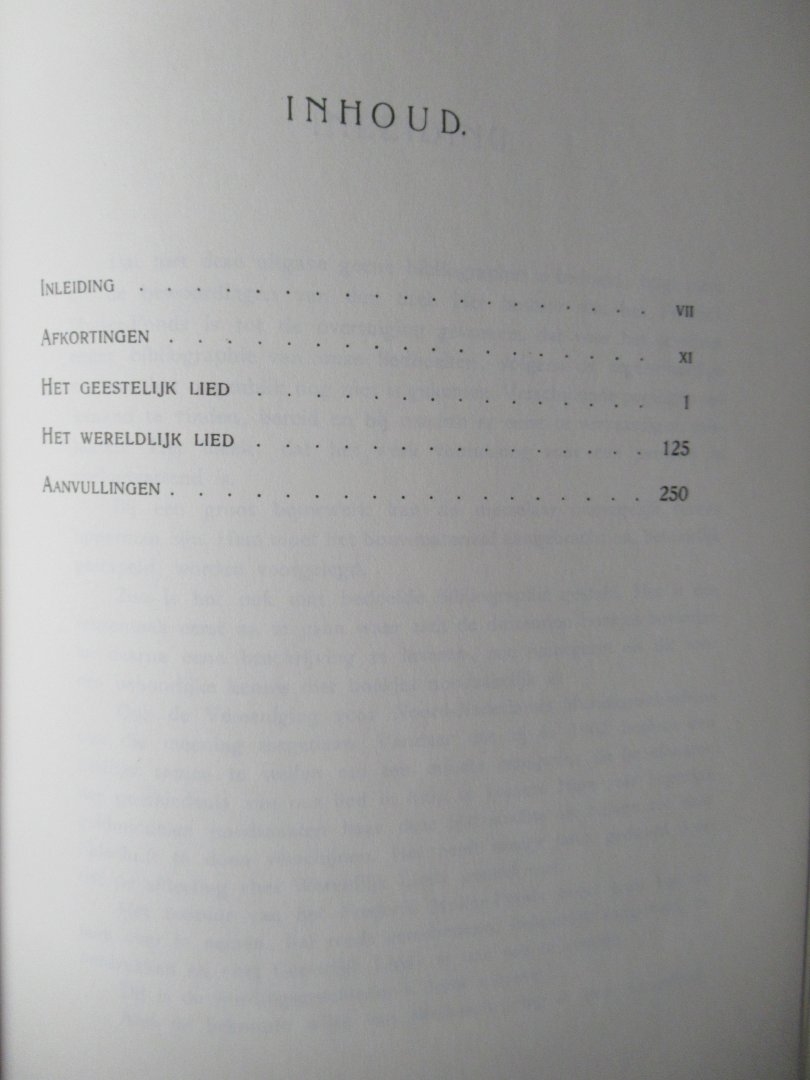 Scheurleer, D.F. Dr. - Nederlandsche Liedboeken.Lijst der in Nederland tot het jaar 1800 uitgegeven liedboeken
