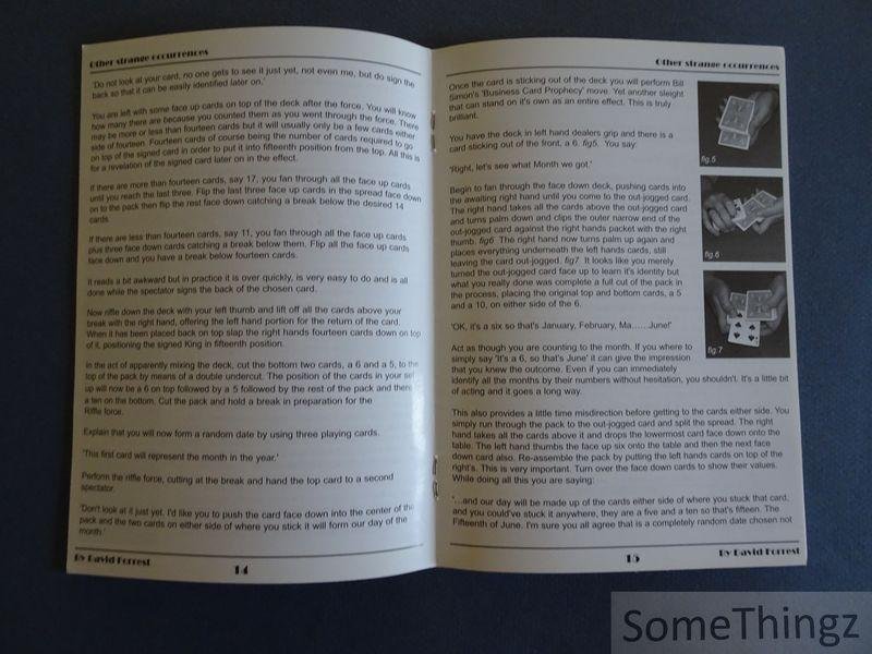 David Forrest. - David Forrest's ripped and repaired. Plus five other strange occurrences.