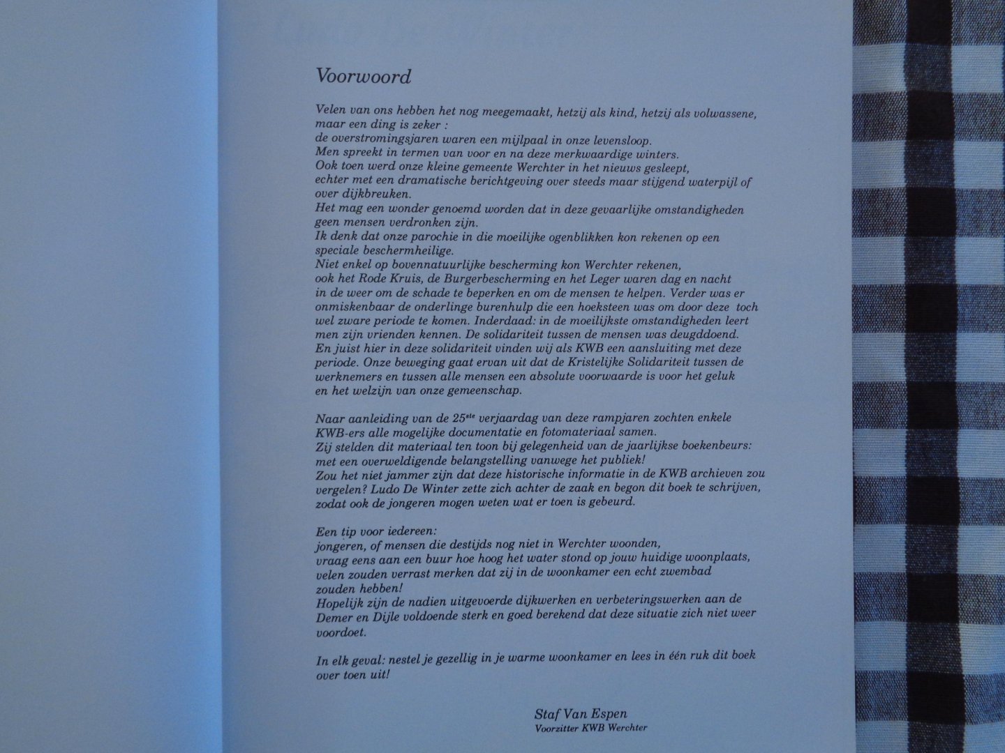 staf van espen - werchter blank