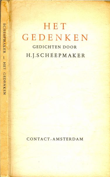 Scheepmaker, H.J. - Het gedenken. Gedichten
