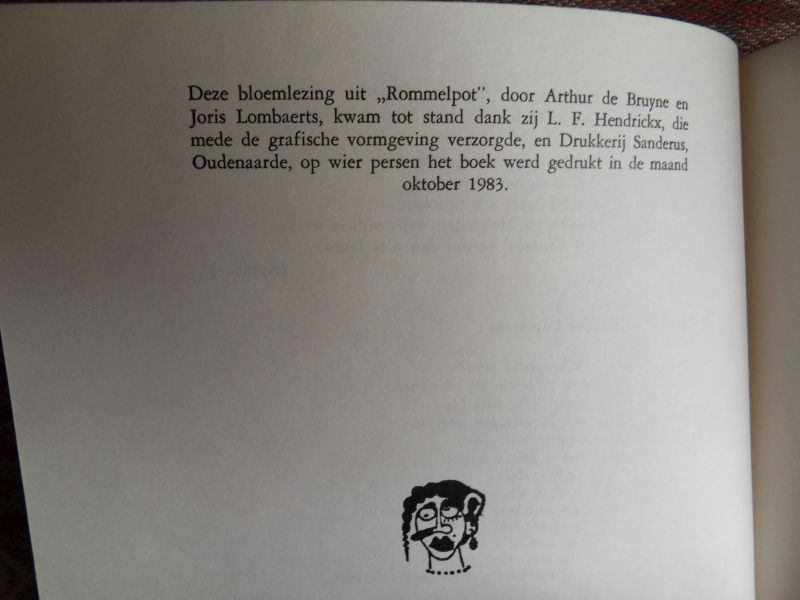 Bruyne, Arthur de; Lombaerts, Joris [samengelezen door ]. - Rommelpot.