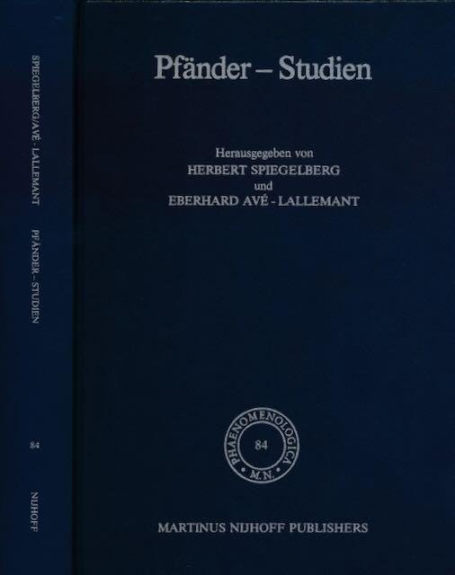 Pfänder, Alexander. - Pfänder - Studien.