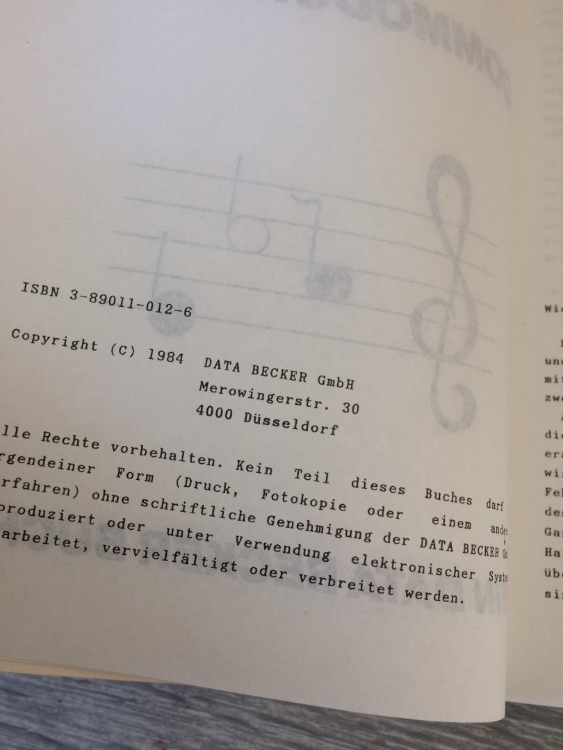 Dachsel - Das musikbuch zin commodore 64