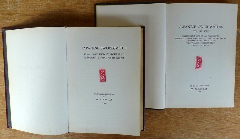 Hawley, W.M. - Japanese Swordsmiths vol. 1 + 2